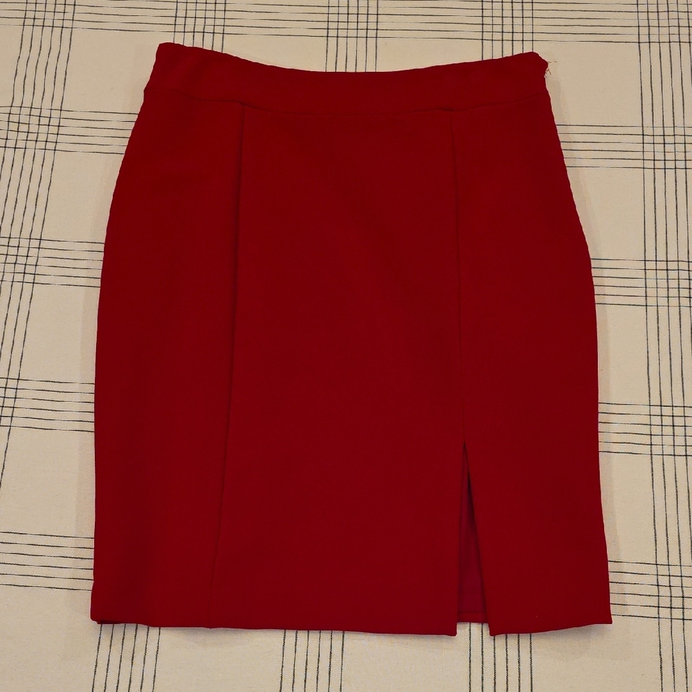 Ann Taylor Vibrant Red Mini Skirt